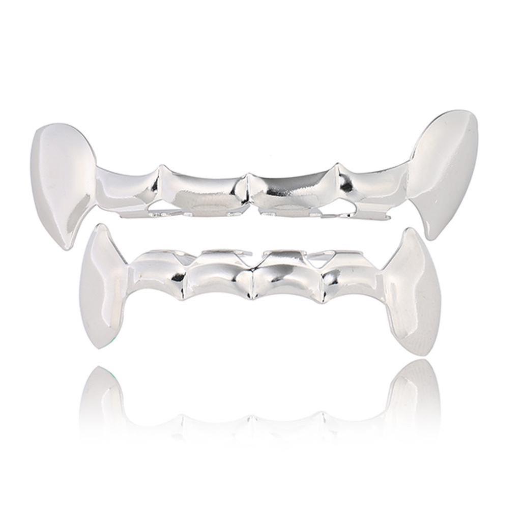 Trendy Hip Hop Grillz: Multi-Specification Hollow Pattern Six Teeth Jewelry