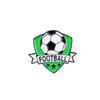 Green Football Pose Brooch - Cartoon World Cup Souvenir Metal Badge