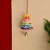 Wool Yarn Crochet Christmas Tree Plush Christmas Hanging Ornament  Festive Decoration