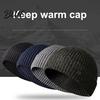 Winter Beanie Hat Beanies Outdoor Women Solid Knitted Men Autumn Warm Color Ribbed Windproof Thick