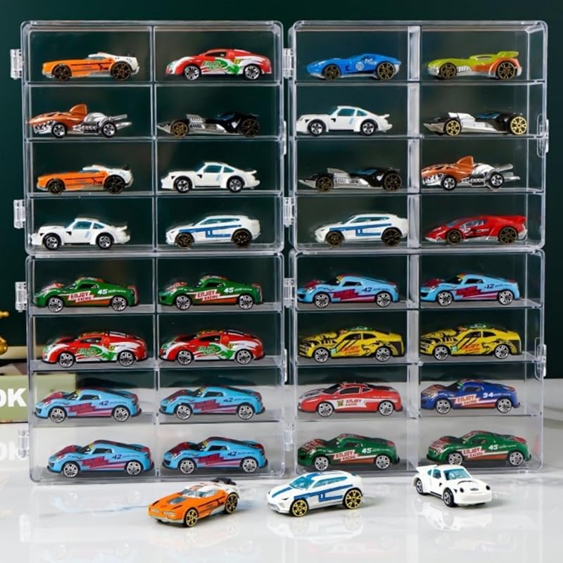 

ateena tomica case mini car storage display case acrylic 1/64 clear exhibition (8 squares x 4 pieces)