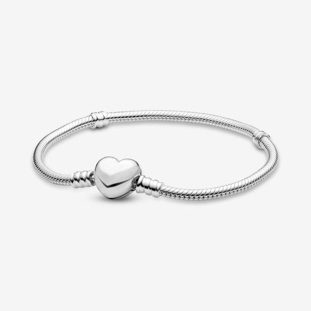 Authentische 925 Sterling Silber Armbänder Moments Schlangenkette Leder Charm Armband Fit Original Charms Für Frauen Diy Schmuck