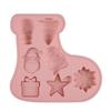 Christmas Silicone Cake Mold 7 Cavities Baking Mold for Kitchen DIY Chocolate Candy Mold Flexible Non-Stick Silicone Mold for Baking