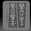 3D Transparent Silicone Nail Mold For Nail Art Design Relief Rabbit Angel Pattern Manicure Templates Tools Accessories