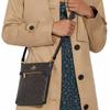 COACH Rowan Coated Canvas With Smooth Leather Crossbody Bags Mini Women's Brown Black CF340-IMAA8
