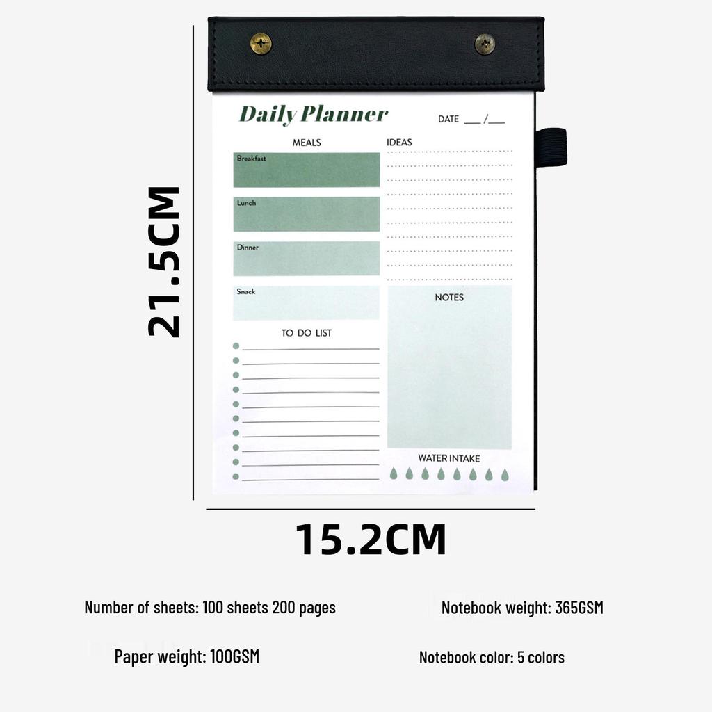 A5 Tearable Study Plan Sticky Notes & Daily Check-In Planner Notebook Pages