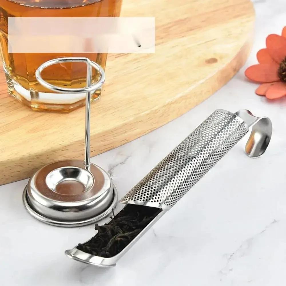 304 Stainless Steel Tea Strainertea Water Separatortea Filterpipe Type Hanging Handletea Strainertea Strainer Kichen Accessories