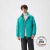 Mens Winter Puffer Jacket Stand Collar Loose Fit Warm Duck Down Coat Casual Streetwear Urban Style