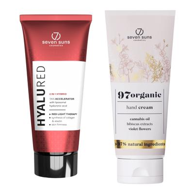 7suns HyaluRed Hyaluronic Tanning Accelerator + Free Hand Cream 75ml