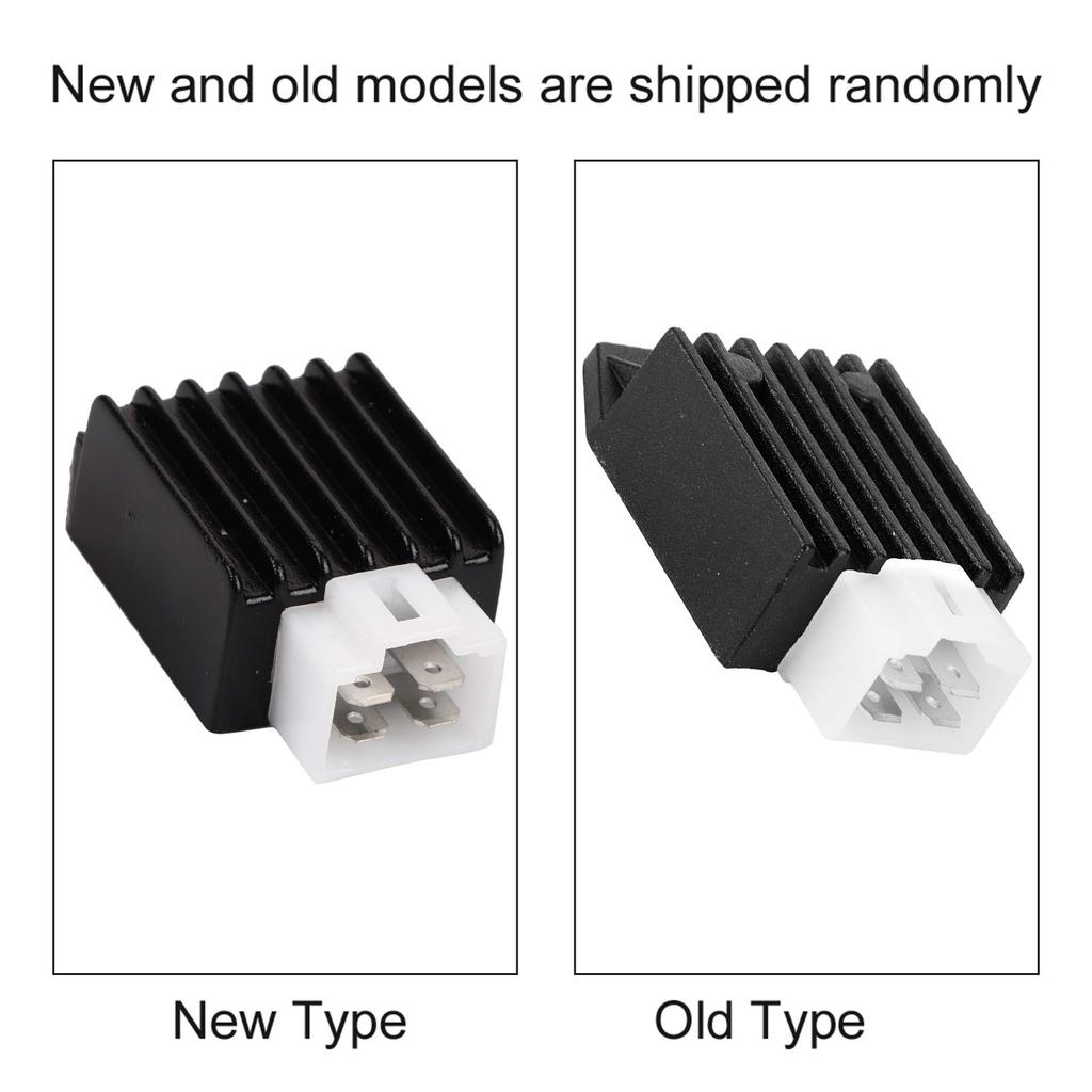 Voltage Rectifier Half Wave Rectifier Motorcycle Voltage Regulator Aluminum Alloy Material Durable Fit 50cc