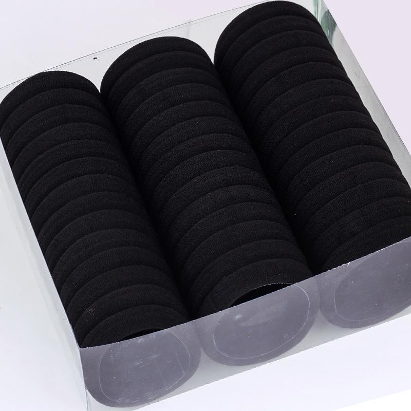 

Женская черная эластичная резинка для волос - Корейская кожаная повязка на голову