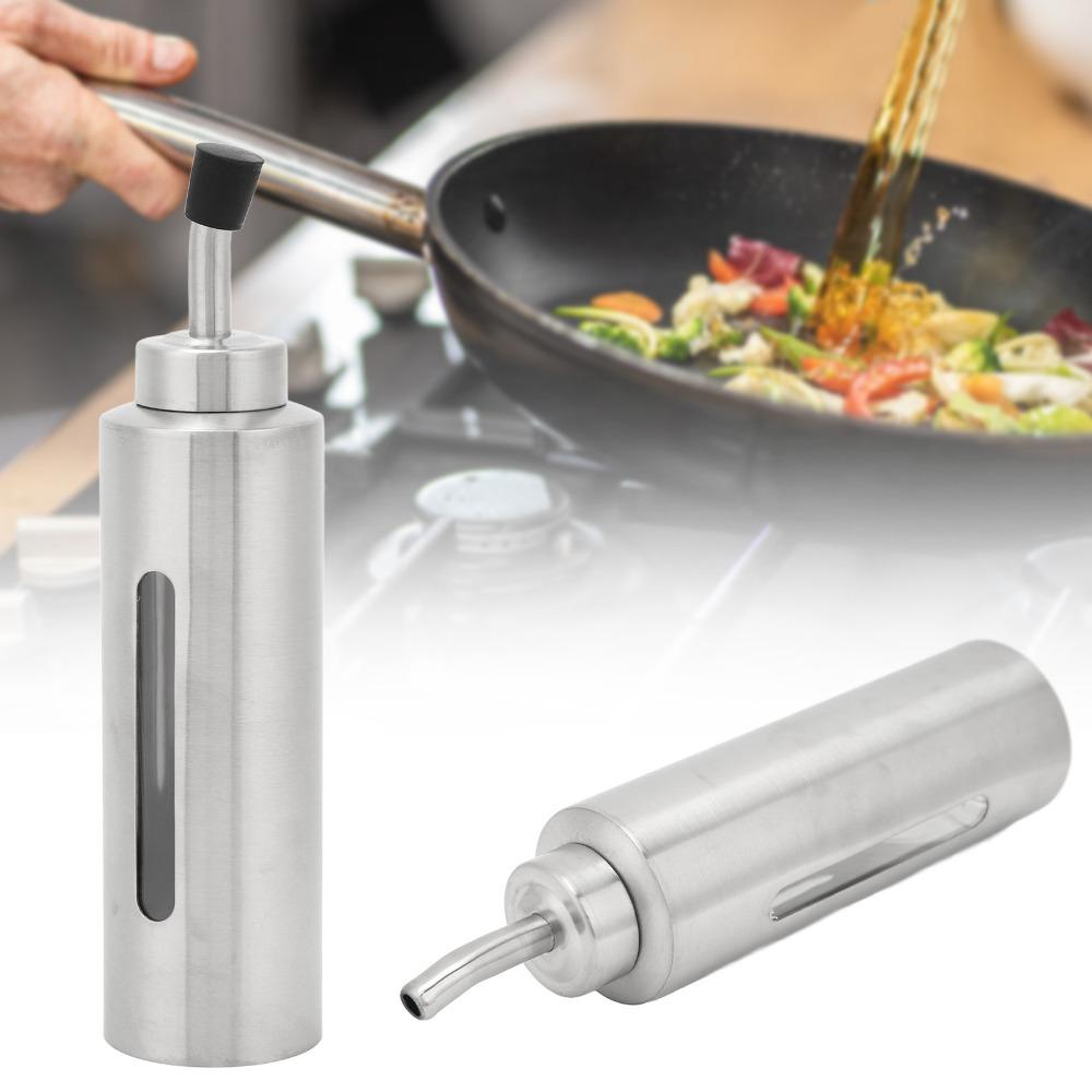 150ml Vinegar Cruet Bottle 304 Stainless Steel Liquid Condiment Holder Restaurant Use