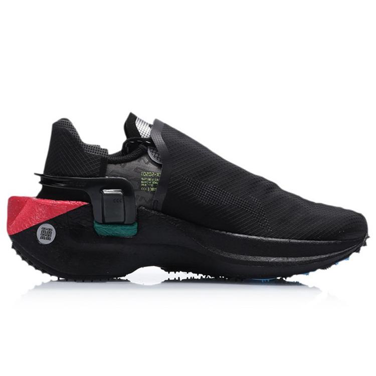 Li Ning Ranger Cushioning Slip Resistant Abrasion Resistant Low top Running Shoes Women's Black ARHQ152-1