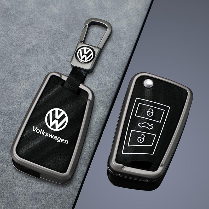 Für VOLKSWAGEN Zinklegierung Auto Smart Fernbedienung Graue Schlüsseletui Abdeckung Schale Halter Für VW Volkswagen Golf 7 MK7 Tiguan MK2 T-roc T-cros