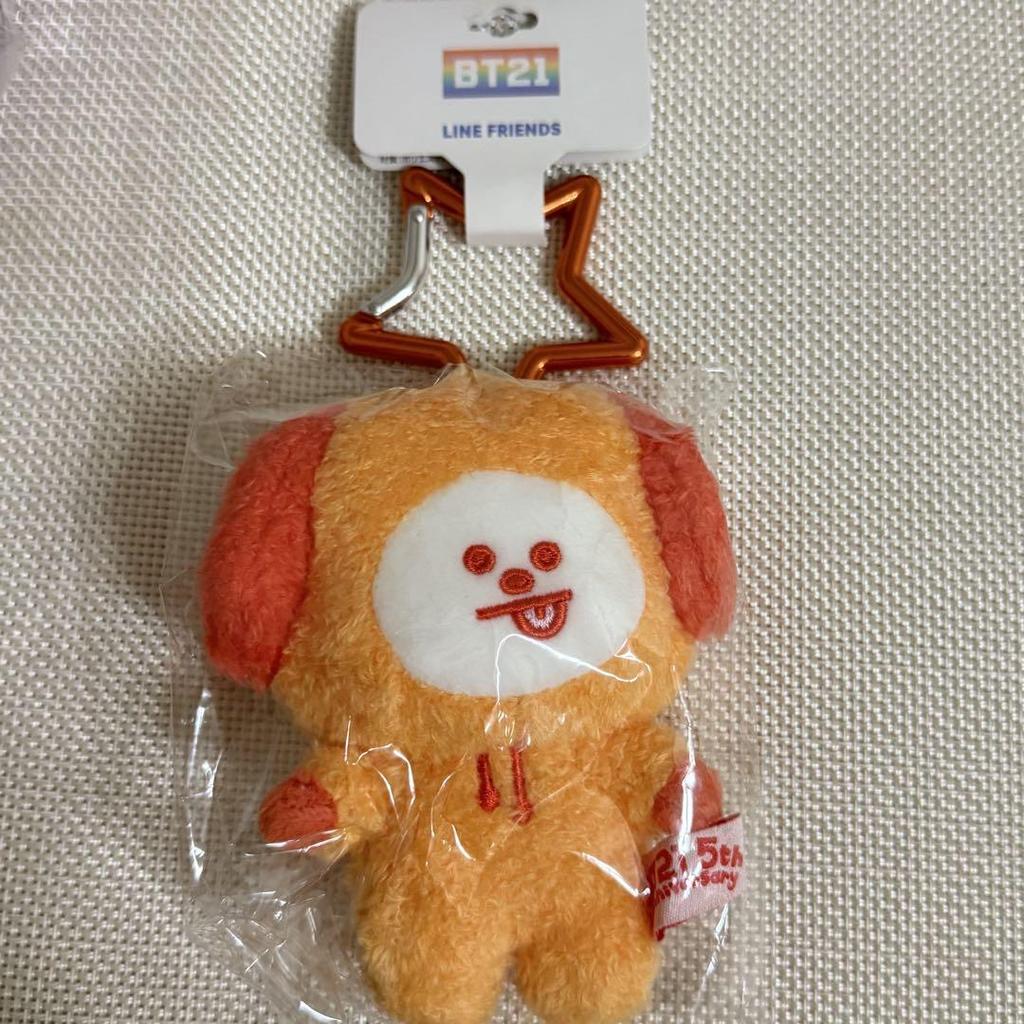 [USED] BT21 5th Anniversary Rainbow Color Mascot CHIMMY 4-Piece Set Jimin