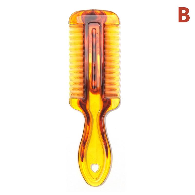 

Высококачественный двухсторонний гребень от вшей с ручкой, мелкий зуб, гребень для удаления блох, удаление перхоти для инструментов для укладки