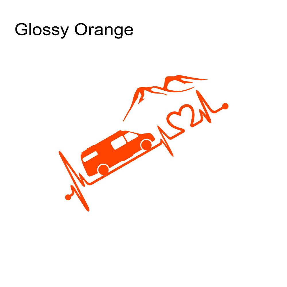 Various Sizes Camper Van Vinyl Decal Car Mountain Style Sticker Waterproof Auto Decoration On Car Body Bumper Rear Window Laptop