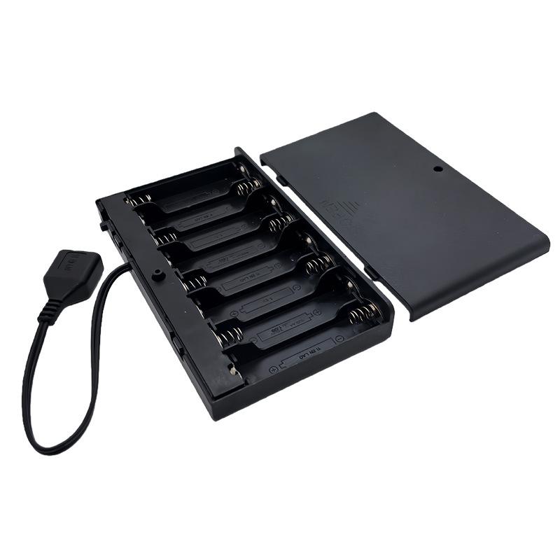 

1 шт. USB міні-блок живлення, батарейний бокс з кришкою та перемикачем, 8 x AA, USB-батарейний бокс для 12В світлодіодних стрічок One Size