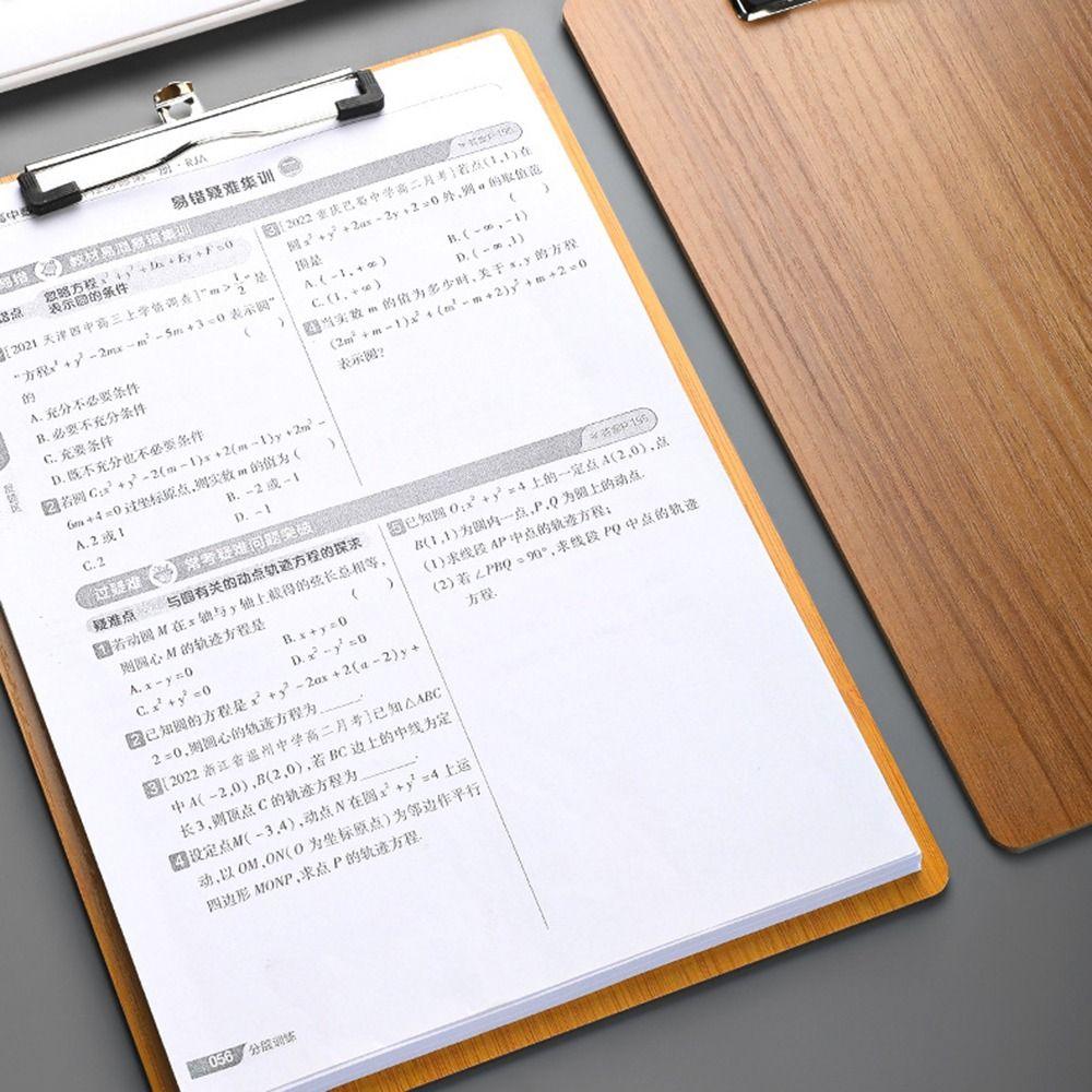 Reinforced A4 Memo Folder Hardboard File Clip Board Portable Writing Clipboard Sketching Board