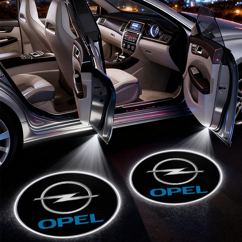 Car Door Welcome Light Car Logo Projector LED Car Badge For Opel Astra j Insignia Astra g Corsa Zafira b Mokka Vivaro Meriva