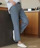 Ppaeppae Back Elastic Straight Tapered Denim Pants
