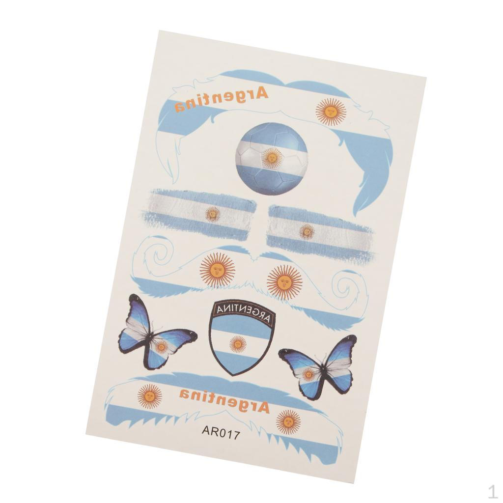 

2018 National Flags Body Sticker for Football Fans - 08, 15 x 10 cm