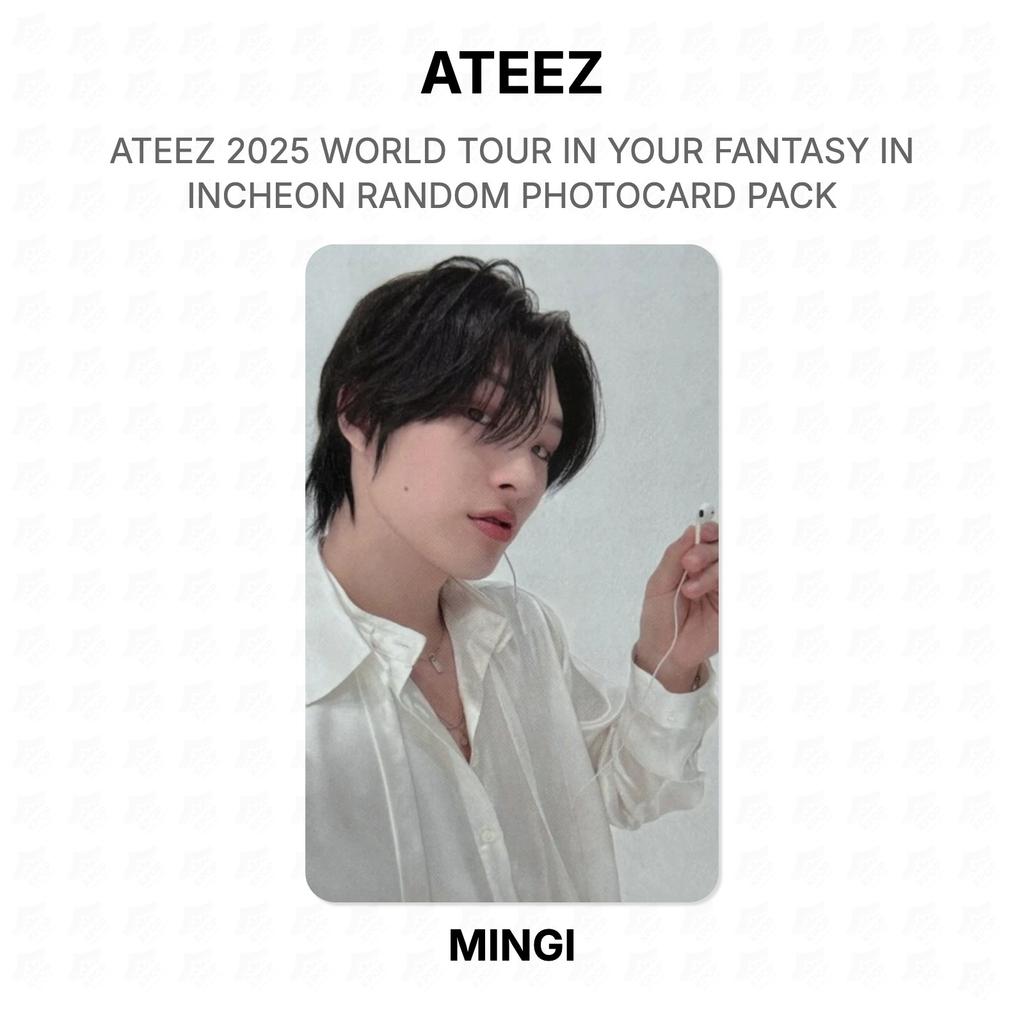 ATEEZ 2025 WORLD TOUR IN YOUR FANTASY IN INCHEON RANDOM PHOTOCARD PACK Official Photocard