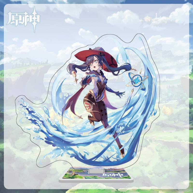 16cm Height Acrylic Large Stand-up Display Featuring Characters From Mondstadt and Liyue In Genshin