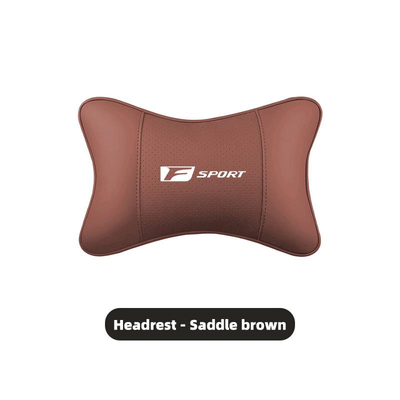 Car Leather Headrest Seat Waist Cushion Lumbar Pillow For Lexus F-SPORT ES RX NX LS UX LM LX GX LC RZ IS CT GS RC HS SC TX LBX