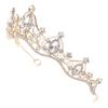 Elegant Baroque Rhinestone Tiara Crown Bridal Headwear Wedding Headdress for Women Premium Alloy Lightweight Hair Decor Party