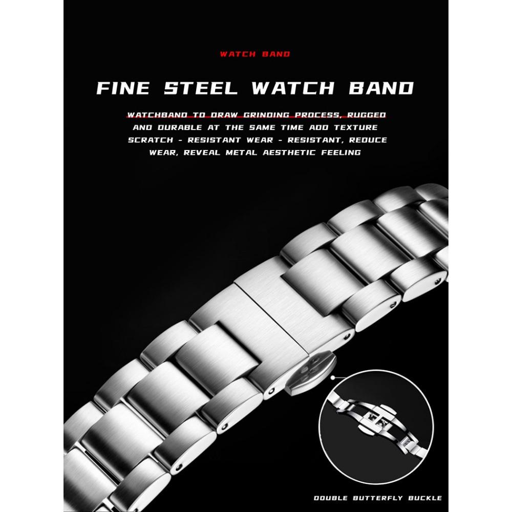 KINYUED  2026 New Men's Automatic Mechanical Watch Stainless Steel Waterproof Watch
