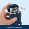 8-Piece Stainless Steel Manicure Set - Nail Clippers & File, Portable & Anti-Pinch Design