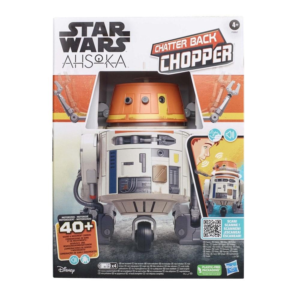 Hasbro Star Wars Ahsoka Chatterback Chopper Animatronic Toy F6867 Over 40 Sound and Motion Combinations Interactive Star Wars Toy Suitable for Ages 4
