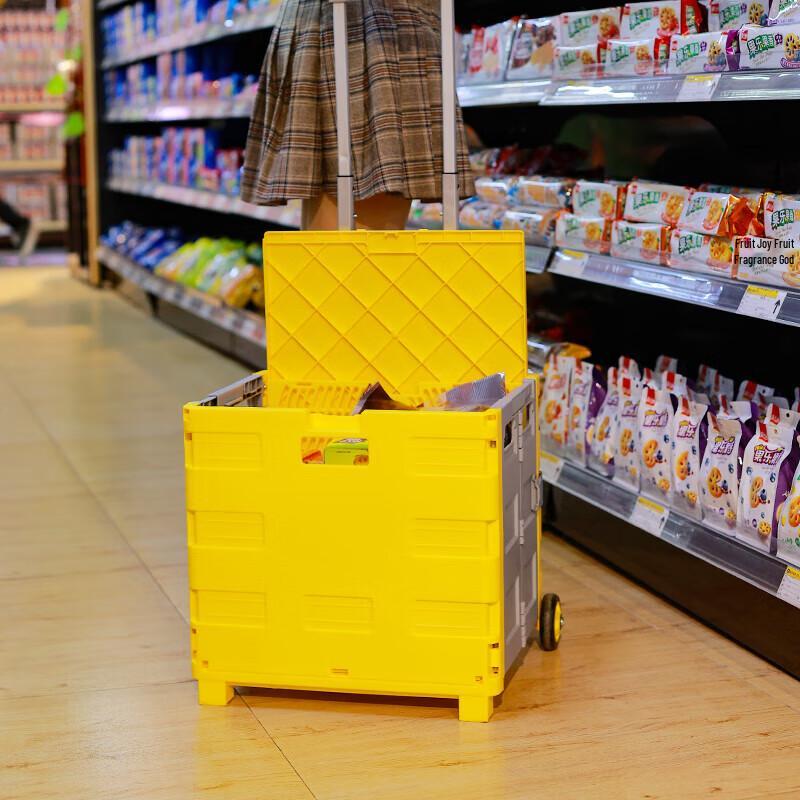 Folding Camping Wagon with Storage Box