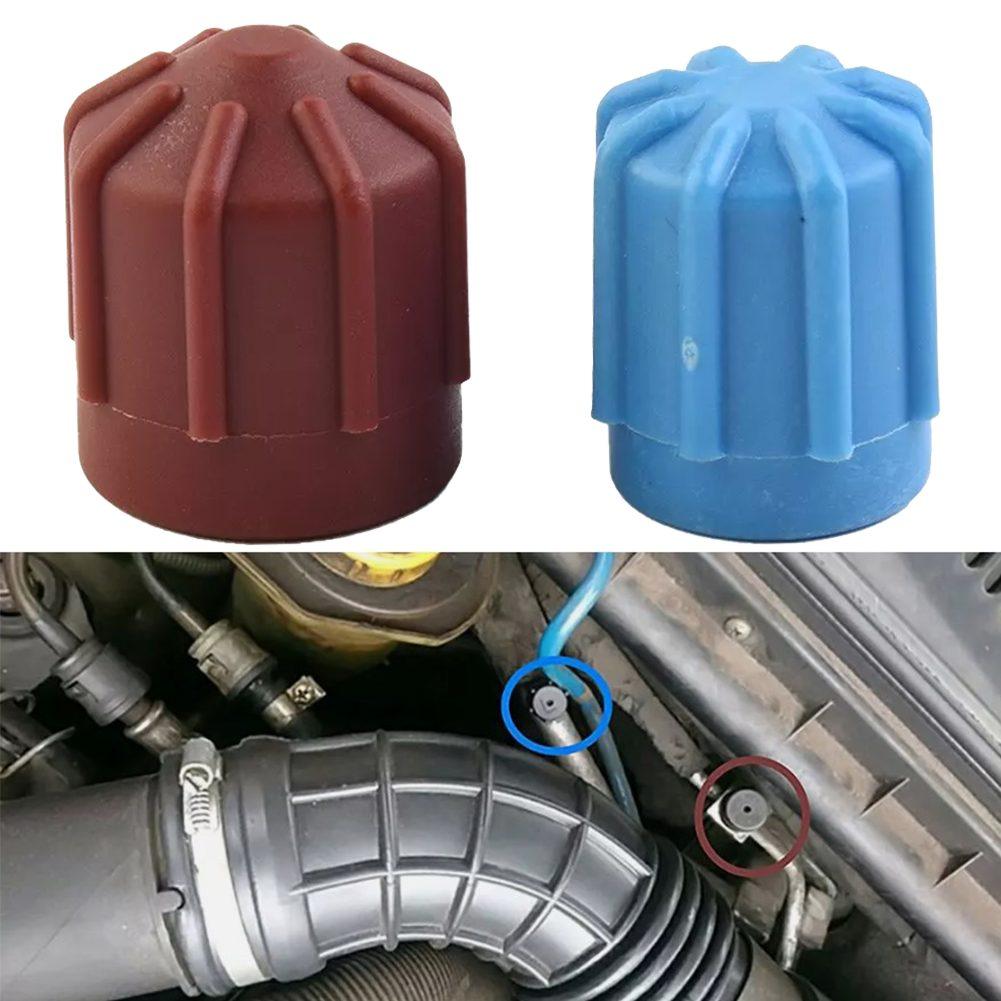 Brand New AC System Repairs Car A/C Valve Cap ABS Plastic Air Conditioning Anti-leakage Automotive Dust Prevention