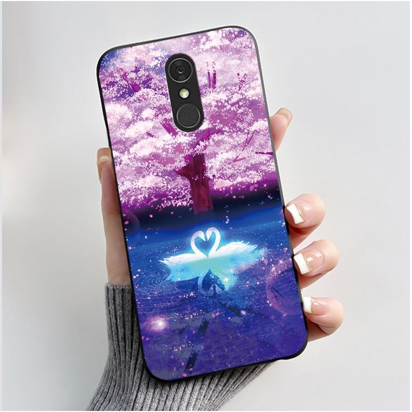 Casing For LG Q7 Plus Q7+ Q7a LM-Q610 Q725L Q725K Q725S Soft Case Aesthetic Cute Cat Cartoon Phone Back Cover Shockproof Bumper