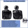 5/6 Speed For Seat Leon Lll MK3 2012-2017 Car Gear Head Black Wire Dust Cover Shift Handball Gear Handle Interior Accessories