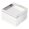 Recessed Floor Outlet Box, 4KW 16A Water Proof Stainless Steel Recessed Flat   Socket Kit with 2 X 3 Prong Receptacle, Tamperresistant Electric