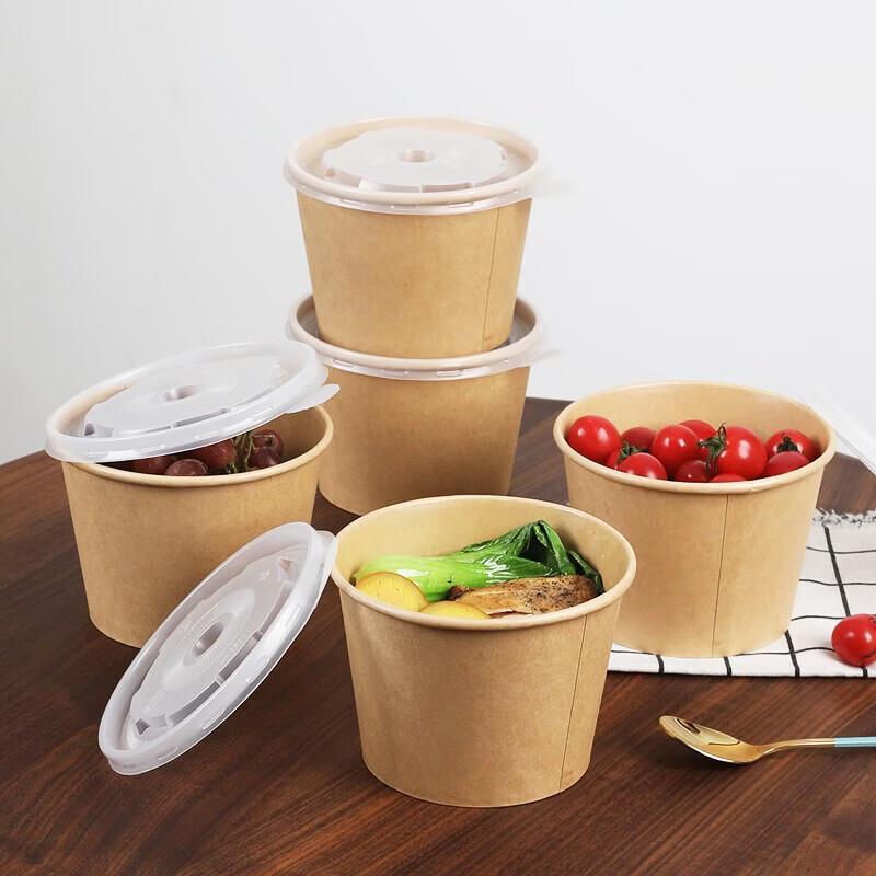Fangcao Di Disposable Take-out Bowls with Lids
