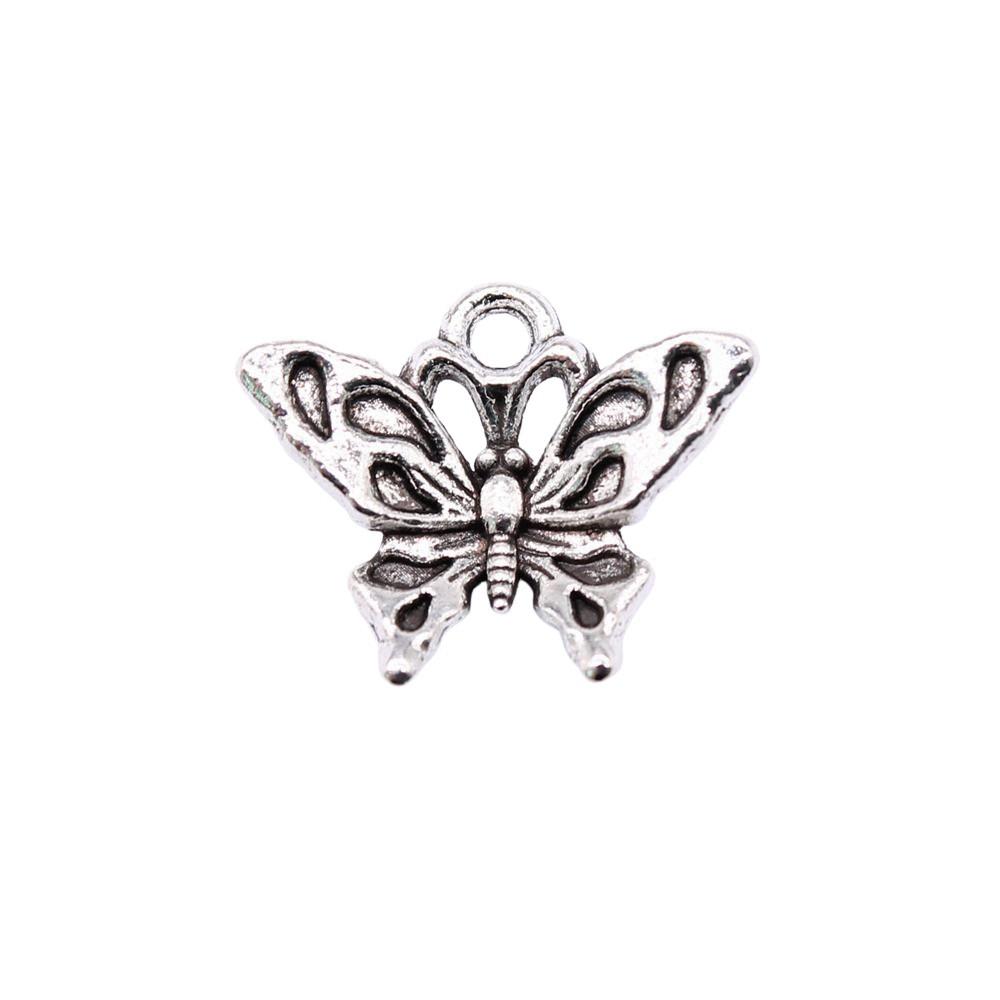 Charms Small Butterfly Pendants Wedding Jewelry Findings ZC114