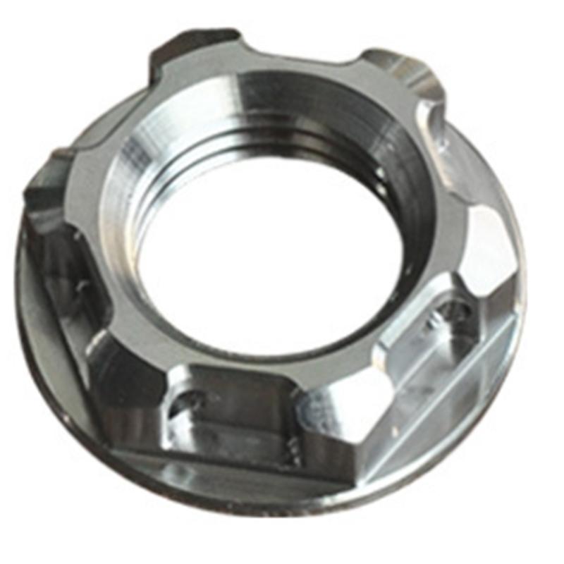 For For Honda Ducati Kawasaki Suzuki Compatible Rear Axle Titanium NUT For Motorcycle Rear Axle Nut A3 Silver M22 1.5