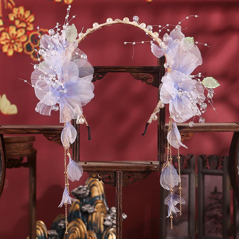 Elegant Ancient Chinese Hanfu Hair Accessories Tassel Headband Fairy Everyday Hairpins Retro Alloy Hairbands