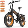 LANKELEISI X2000 Max Elektrofahrrad 1000W x 2 Motor 20" Fat Tire Elektrofahrrad für Erwachsene 48V 20AH Faltbares E-Bike Shimano 7-Gang