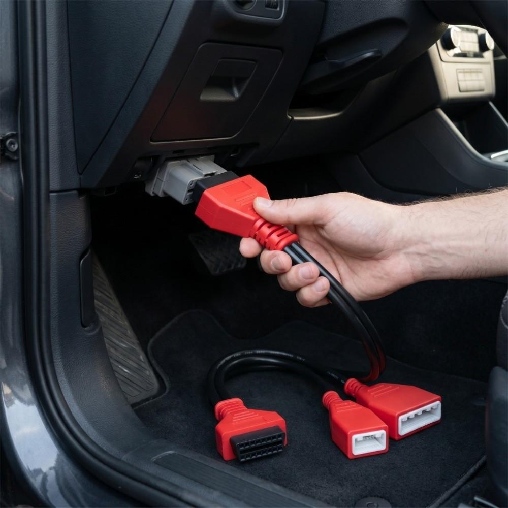 16+32 Pin OBD2 Bypass Cable Pink OBD2 Diagnostic Cable OBD2 Extension Cable  Diagnostic Tool