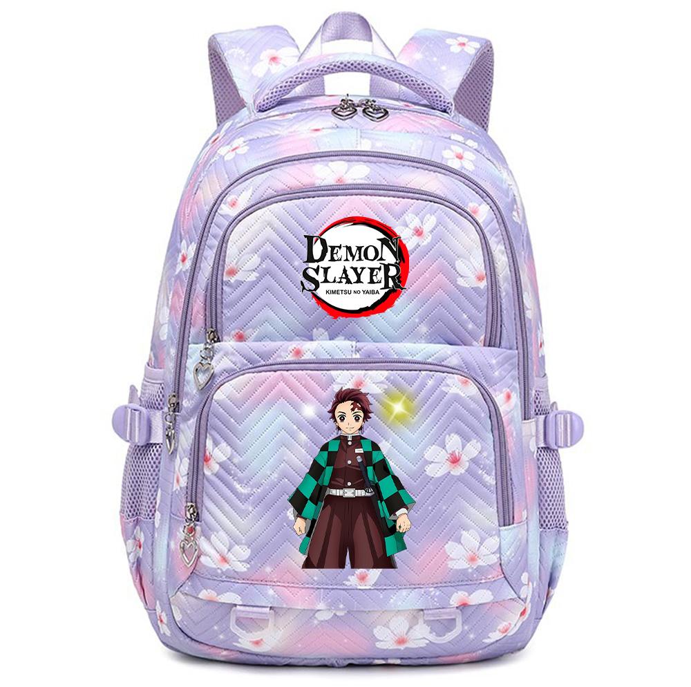 Anime Demon Slayer Printed Backpack Schoolbag Student Teenager Bookbag for Boy Girl Backpack Large Capacity Waterproof Travel Bag Mochila Rucksack