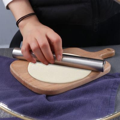 Smooth Surface Stainless Steel Rolling Pin 8/10/12inch Dough Bake Roller  Kitchen Baking