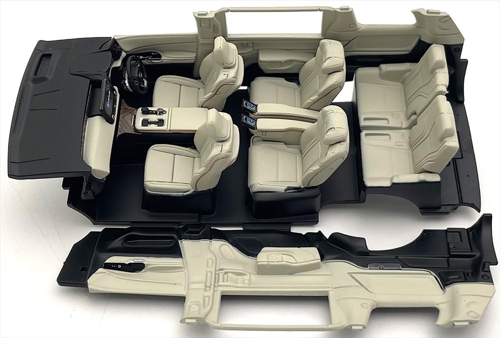 Kyosho Original 1/43 Scale LEXUS LM 500h (Sonic Agate, 6-Seater Solis White) Finished Model KS03924SA