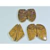 31-35MM Natural Mariam Jasper Mix Matched Pair Loose Gemstone 3 Pair Lot A-612