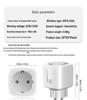 Smart EU Tuya Socket: 16A Wi-Fi Timer, Alexa Compatible with Remote Control & Energy Meter