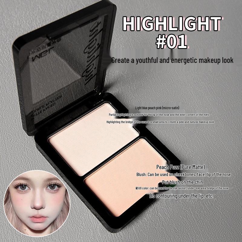 

MGL Pure White Matte Two-Tone Highlighter & Contour Palette 6.5g
